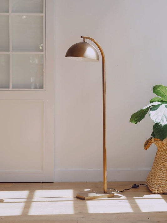 Otis Brass Floor Lamp