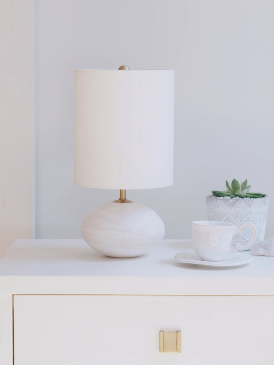 Althea Alabaster Mini Orb Lamp