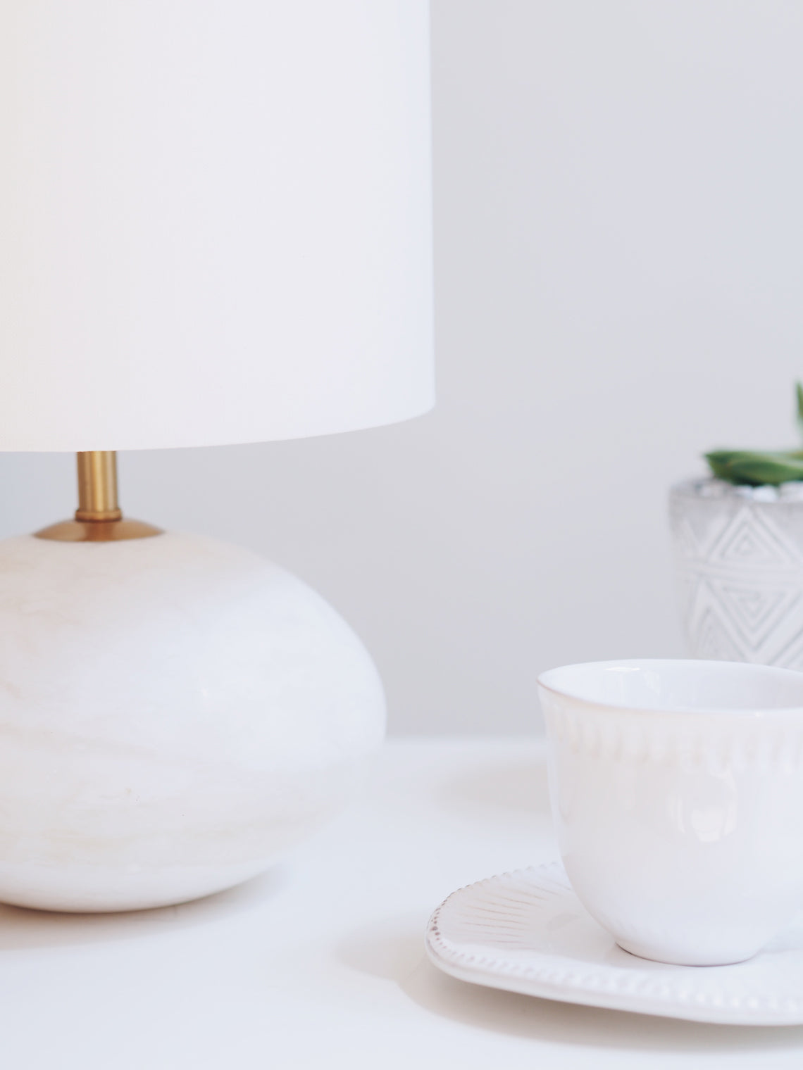Althea Alabaster Mini Orb Lamp