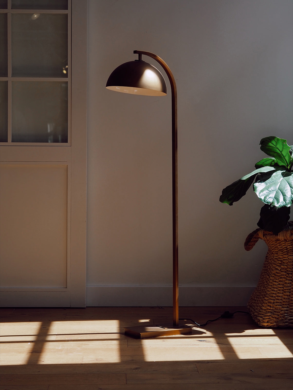 Otis Brass Floor Lamp