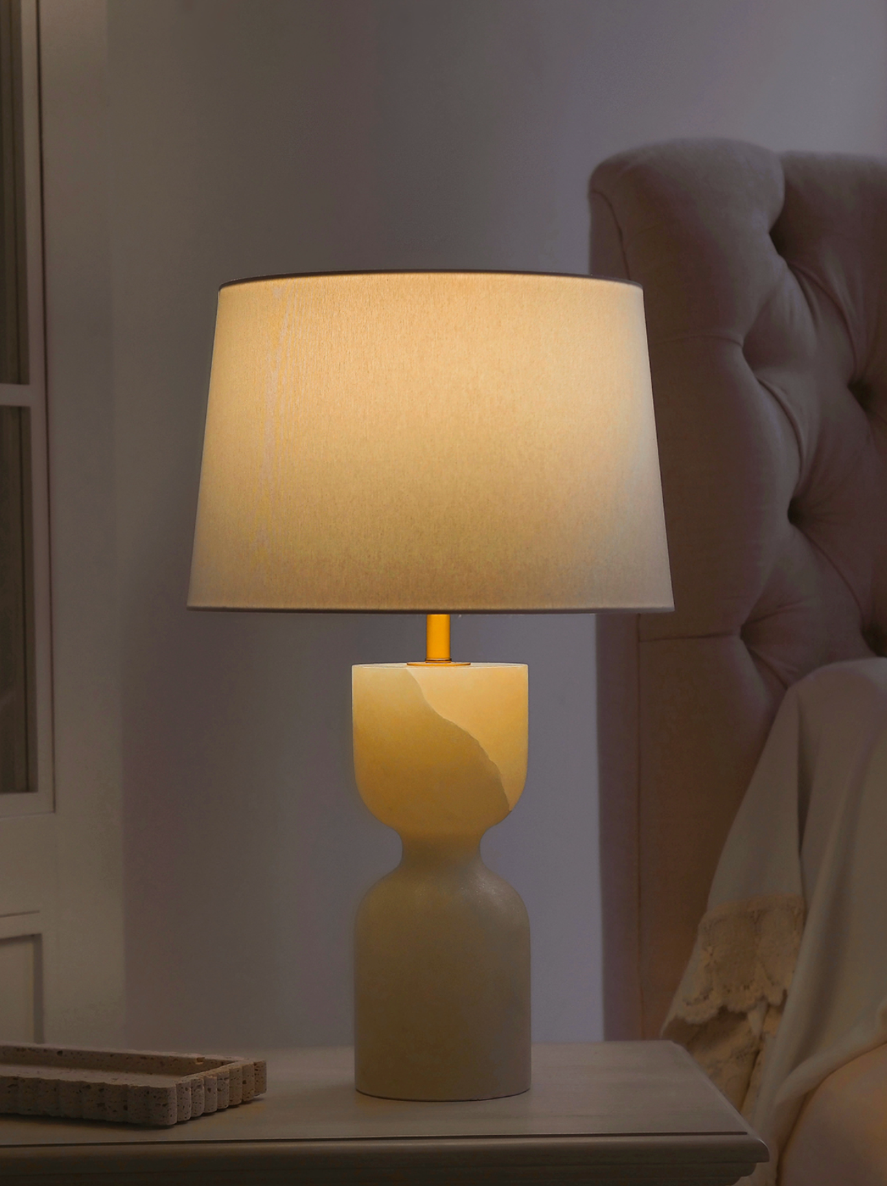 Misty Alabaster Table Lamp